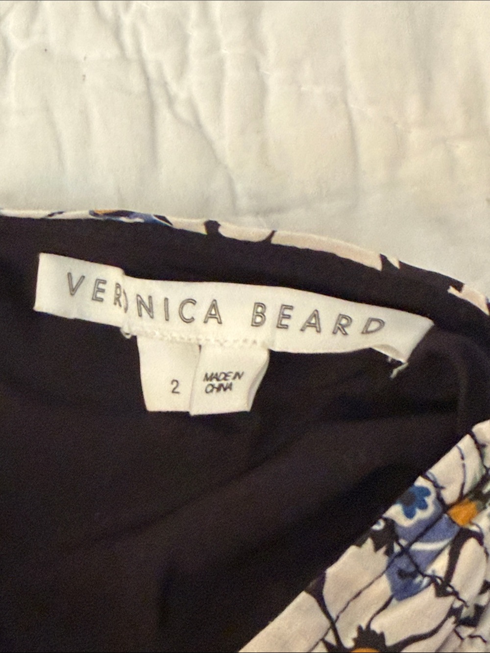 Veronica beard Jackson Floral Ruched Mini dress size 2 - Picture 13 of 14